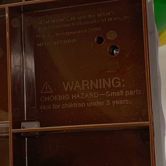 M&M's Fortune Teller Candy Dispenser Green Pop-Up Dice Bubble 2008 By Mars - Picture 6 of 6